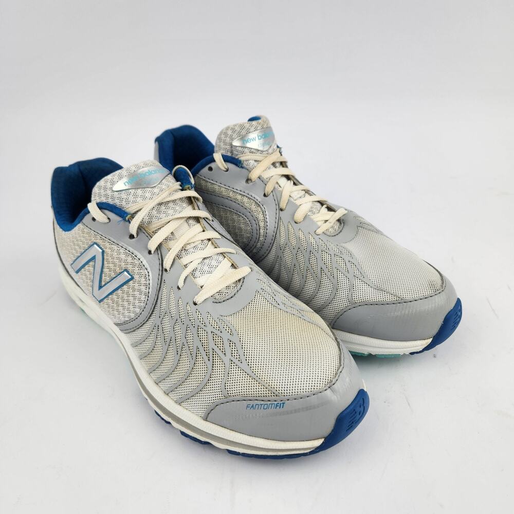 New Balance Womens White Gray Blue WW1765KO Athletic Walking Sneakers Shoe 8.5